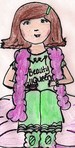This is one of the illustrations that is in my book 'Confessions of a Preteen Beauty Queen'...drawn with inspiration from my daughter Brooke
