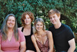 my husband took this shot of the four of us in our back yard