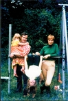 on our swing set in Bedford