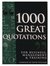 1000 Great Quotations
