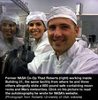 Former NASA Co-Op Thad Roberts (right) working inside Building 31, the same facility from where he and three others allegedly stole a 600 pound safe containing moon rocks and Mars meteorites