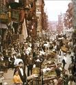 New York's melting pot in the late nineteenth and early twentieth centuries.