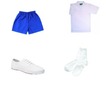 Here is your PE kit! WARNING: YOU MUST WEAR THE SHOES.