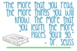 Everyone has been brought up with Dr.Seuss. 