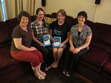 Inaugural book discussion. Marti, Sarah, Susannah & Julia. Not pictured: Bethany.