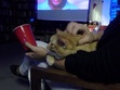 relaxing during the elmo documentary