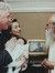 Sri Gurudev at the blessing of President & Mrs. Clinton's goddaughter, Washington, DC, 1999.