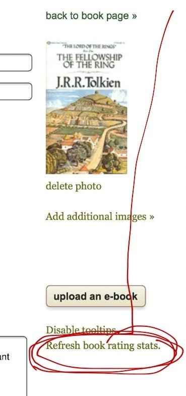 screenshot to refresh book ratings