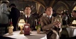 Still of Leonardo DiCaprio and Tobey Maguire in The Great Gatsby. Read the book with us then go see it on the big screen!