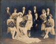 Same thing with this one. Even though it's not the same person, I was hoping to use this one, too. Also c. 1920, this is my Great-Grandparents' wedding (on the other side of the family).