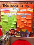 This is similar to the book recommendations board I use in my class!