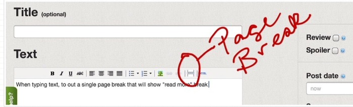 Page breakn