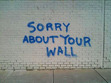 sorry about your wall