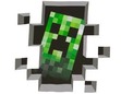This is a creeper. If you get near it, it will blow you up!