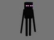 This is an Enderman, don't look into it's eyes or it will get mad and try to kill you. It's weakness is water. It also teleports
