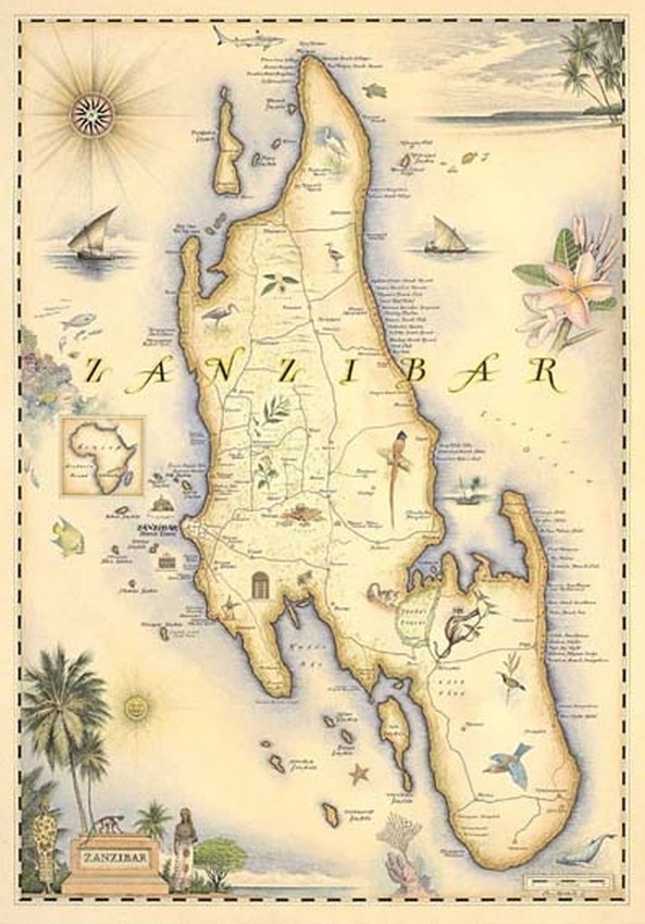 MAP OF ZANAIBAR
