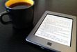 photo of coffee cup n kindle touch