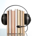 book with headphones