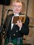 Reading Robert Burns poetry at the Geneva "Burns Night"