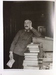 Working in the war archives as a kind of alternative service, his characteristic Jack Benny perplexed look...