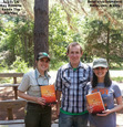 Ray Roberts Reads founders Kelly (Park Interpreter), Jon (Texas State Parks Ambassador) and Lilly (Academic Librarian). Posing with the book club pick for the 1st session (The Martian by Andy Weir). 5/10/14