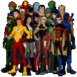 young justice+some of the justice league members