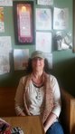 Taking a break from handing out leaflets on cruelties of the Wool Industry to people and businesses in Snohomish,Wa