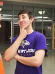 Nathan displaying his chill attitude while is his shmedium shirt