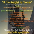 This challenge is strictly for anyone who has read the book already!
Feel free to share anywhere with our official hashtag, #TheChallengeofLoom!