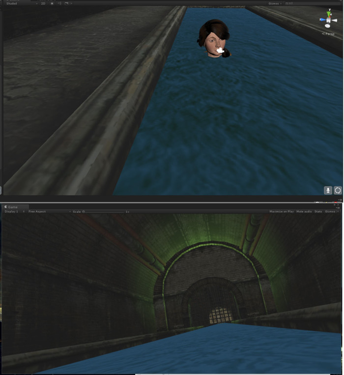 Character Rachel from horror game in progress Home in Time for Dinner