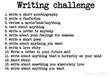The 14 Day Writing Challenge~!