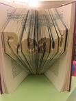 Our Byron Township Branch created this folded book art as part of Create: Summer Reading at KDL.