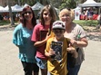 Author Sharon Skinner poses with readers at the Los Angeles Times Festival of Books in 2017