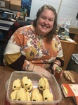 Just returned from Christmas in England, Julie brought scones to our Michigan group. 