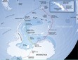 A Map detailing Shackleton's Voyage.