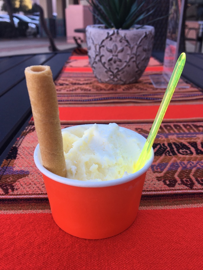 cup of Pineapple Gelato