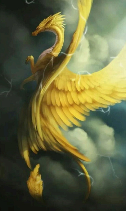 light yellow dragon