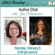 Join us on She's Reading with Kellie Coates Gilbert on Facebook.  We have a very special author chat coming up. Trust me. You won't want to miss Jess Mastorakos!