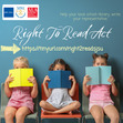 On behalf of the American Library Association (ALA), we ask you to consider contacting your local representatives in Congress and the House of Representatives to request their support for the Right to Read Act. The Right to Read Act is designed to ensure all students, including low-income and minority students, children with disabilities, and English language learners, have access to an effective school library staffed by a certified school librarian. You can read more about the proposed legislation here: https://www.ala.org/aasl/advocacy/right2read
 
The ALA hopes to garner support from several members of Congress by the end of October, and your representatives just might be the key people who can help make this happen. Libraries need your help! If you are interested, please show your support today by following this link: https://tinyurl.com/right2readsjsu.
If you have already taken action, on behalf of libraries everywhere, we thank you. 