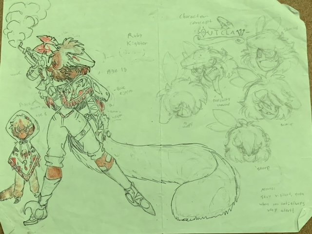 Just Ruby's full body.