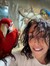 Heidi Fleiss With Scarlet Macaw