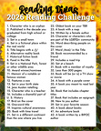 These are the prompts for the 2026 challenge. It will begin on January 1, 2026 and end on December 31, 2026. 