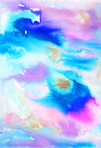 An abstract liquid watercolor painting of mine.