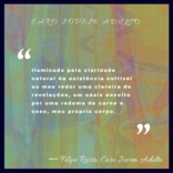 Iluminado pela claridade natural da existência cultivei ao meu redor uma clareira de revelações, um