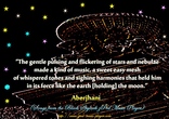 The gentle pulsing and flickering of stars and nebulae made a kind of music, a
