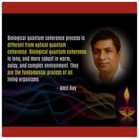 Biological quantum coherence process is different from optical quantum coherence. Biological quantum coherence is long,