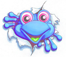 A-Blue-Frog