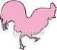 pink rooster