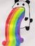 Jamie barfing rainbow person