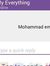 Mohamad...